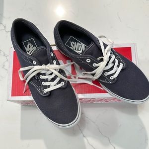 Like New Navy Blue Vans- size 6